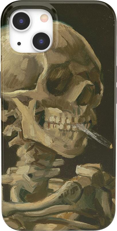 Van Gogh | Skull of a Skeleton with Burning Cigarette Phone Case iPhone Case Van Gogh Museum Classic + MagSafe® iPhone 13