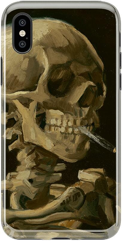 Van Gogh | Skull of a Skeleton with Burning Cigarette Phone Case iPhone Case Van Gogh Museum Classic iPhone XS Max
