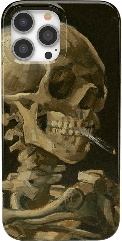 Van Gogh | Skull of a Skeleton with Burning Cigarette Phone Case iPhone Case Van Gogh Museum Classic + MagSafe® iPhone 13 Pro Max