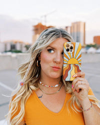 Shine On | Retro Sunset Case iPhone Case get.casely 