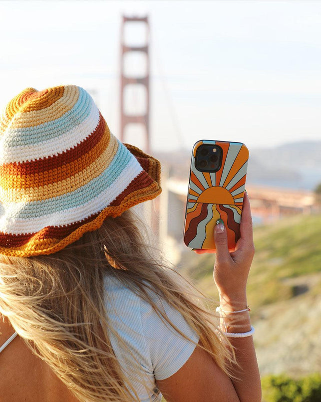 Shine On | Retro Sunset Case iPhone Case get.casely 