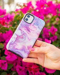 Tie Dying Over You | Purple Marble iPhone Case iPhone Case get.casely